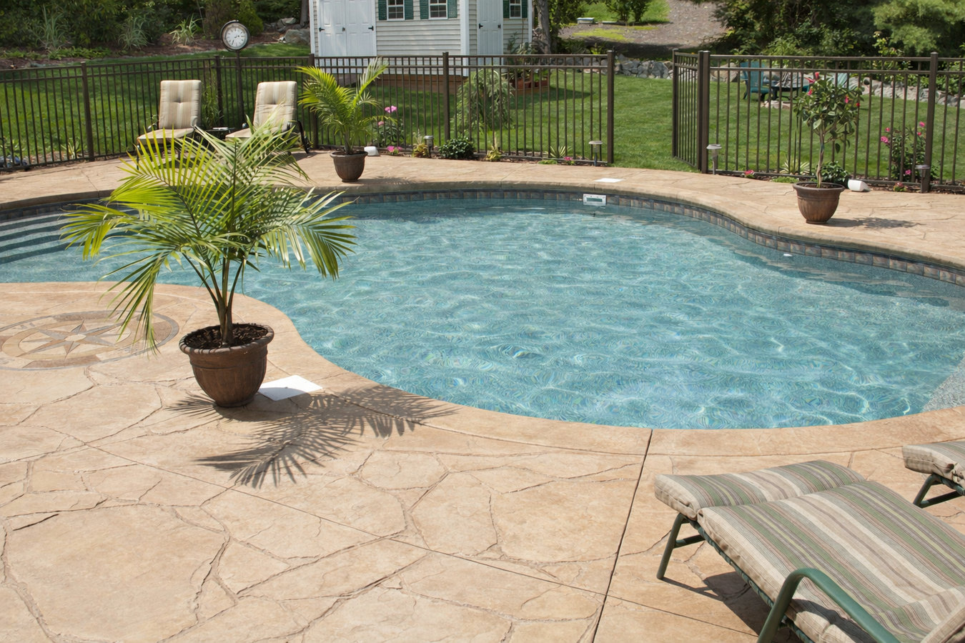 Concrete pool decks in Simi Valley, CA